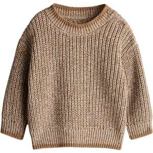 
HM children's clothing baby boy sweater spring cute casual round neck bottoming pullover loose western style sweater 1240476