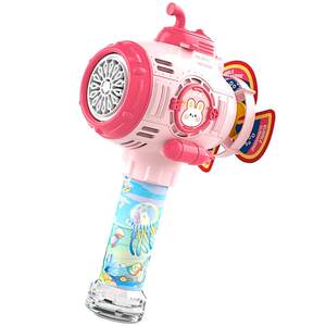 
2025 new popular internet celebrity bubble machine children's handheld full electric bubble blowing gun stick Gatlin toys boys and girls
