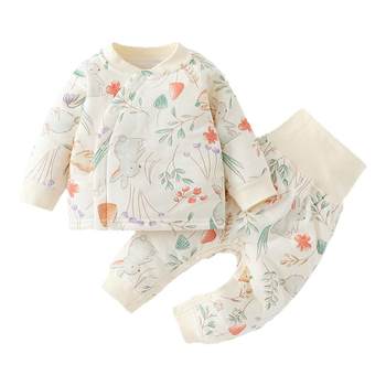 Jingqi baby underwear set thickened cotton clip