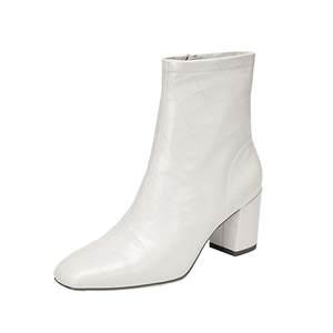 
Scatto's new elegant fashion boots, short boots, high-heeled boots, white velvet women's leather boots, boots EYJ01DD5