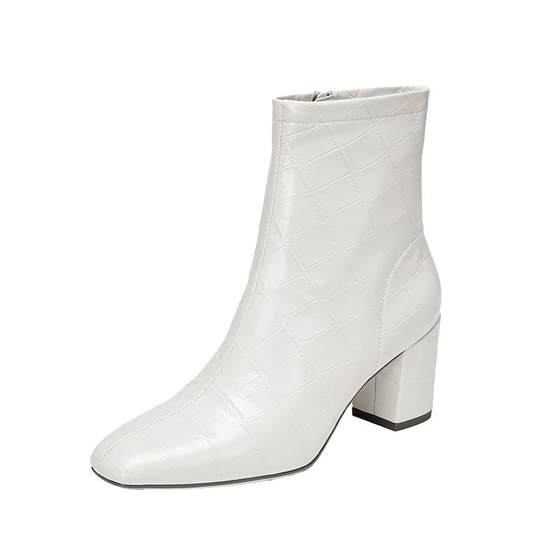 
Scatto's new elegant fashion boots, short boots, high-heeled boots, white velvet women's leather boots, boots EYJ01DD5