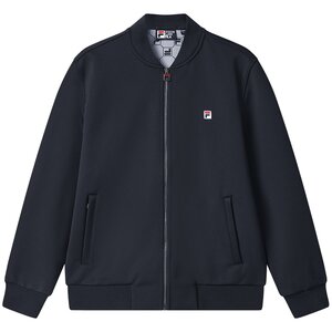 
FILA official men's knitted long-sleeved jacket 25 autumn new fashion casual commuter business executive baseball uniform