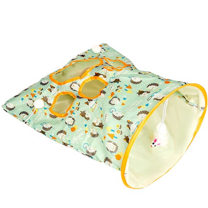 Cat tunnel ringing paper cat toy self -relieving artifact to tease cat stick kitten housing housing consumption of physical cat supplies
