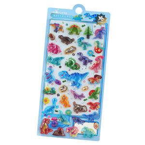 
Cartoon animal dinosaur three-dimensional solid relief sticker children's mobile phone case gift decoration small nose crystal sticker