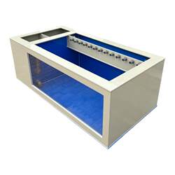 Large koi fish pond ultra-white glass ornamental fish tank