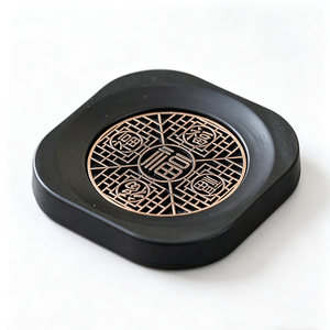 
Yuanshe tea coaster anti-scalding tea cup care home office insulation pad Wufu Linmen coaster kung fu tea set accessories
