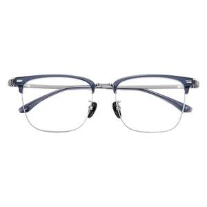 
Zeiss lens ultra-light pure titanium myopia glasses men can match professional anti-blue light business eyebrow frame eye frame