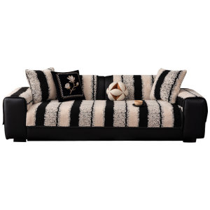 
Nordic plush sofa cushion for winter universal seat cushion thickened non-slip autumn and winter 2025 new cover cover cloth towel