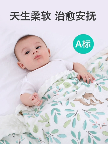 Детское марлевое ветрозащитное зимнее одеяло для новорожденных, увеличенная толщина