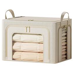 Anti-mite and antibacterial three-open window storage box folding organizer box