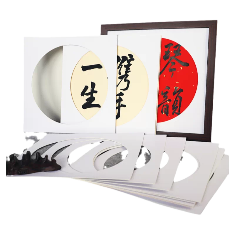 正方型卡紙相框畫框掛畫內襯卡紙裝裱卡紙片 