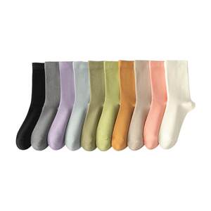 
High-quality pure cotton socks for women, summer deodorant and breathable white confinement socks, pile socks, women's mid-calf socks, new style