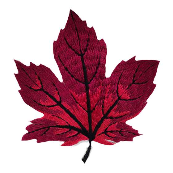 
Fully embroidered maple leaf embroidery cloth patch self-adhesive down jacket patch patch for clothes and pants decorative patch repair hole patch