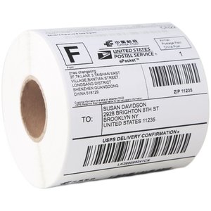 
E-mail Bao three-proof thermal label paper 100*100150mm 30 40 50 60 70 Amazon fba cross-border e-commerce temu self-adhesive barcode printing paper electronic face sheet thermal paper