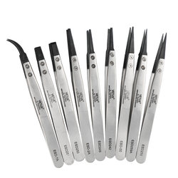 VETUS tweezers with replaceable heads ESD anti-static tweezers with replaceable heads Anti-static tweezers with plastic heads for electronics factories