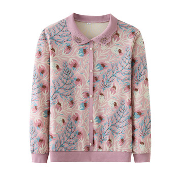 Mom pretends to spring and autumn fashion long -sleeved bottoming shirt wild girl
