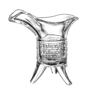 
[It's the King of Guanzhong here] Glass Cup of Kings Cup Creative Antique Jue Cup Household Retro Milk Ancient Wine Glass