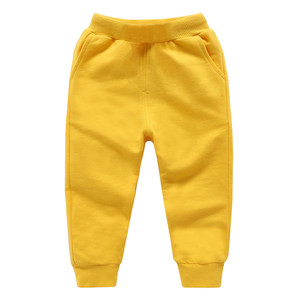 
Children's trousers 2025 spring and autumn children's clothing casual sports pants boys and girls solid color hoodies baby pants customization