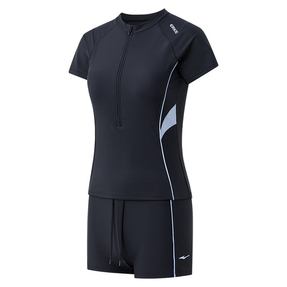 
Hongxing Erke split short-sleeved swimsuit women's new slightly fat conservative belly-covering slimming hot spring swimming pool adult swimwear