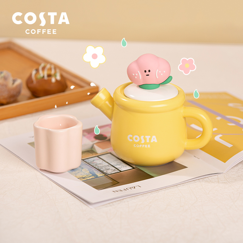 咖世家咖啡 COSTA陶瓷茶壶泡茶茶具水杯套装家用客厅花茶壶可爱办公室水壶