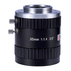5 Million Pixel Machine Vision Lens 35mm Fixed Focus Distortion-free Large Aperture Fa C-mount Industrial Lens 2/3 Inch