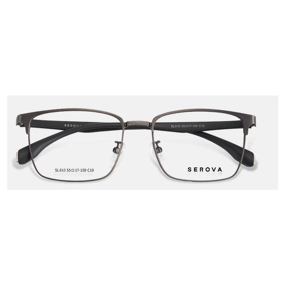 
Swarovski eyebrow line square frame ultra-light glasses frame metal texture men's first choice eyebrow retro glasses frame SL810