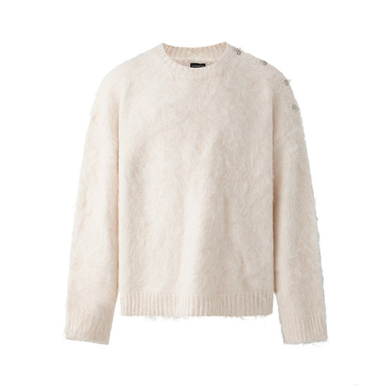 
MRCYC design soft and waxy pullover sweater for men in winter loose warm sweater Korean style commuting lazy wear