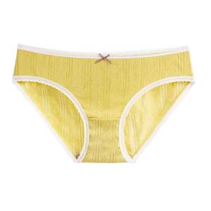 Cotton culture pure cotton underwear for women, all cotton Xinjiang cotton, antibacterial, soft and breathable, medium and low waisted triangle pants, comfortable and hollow out