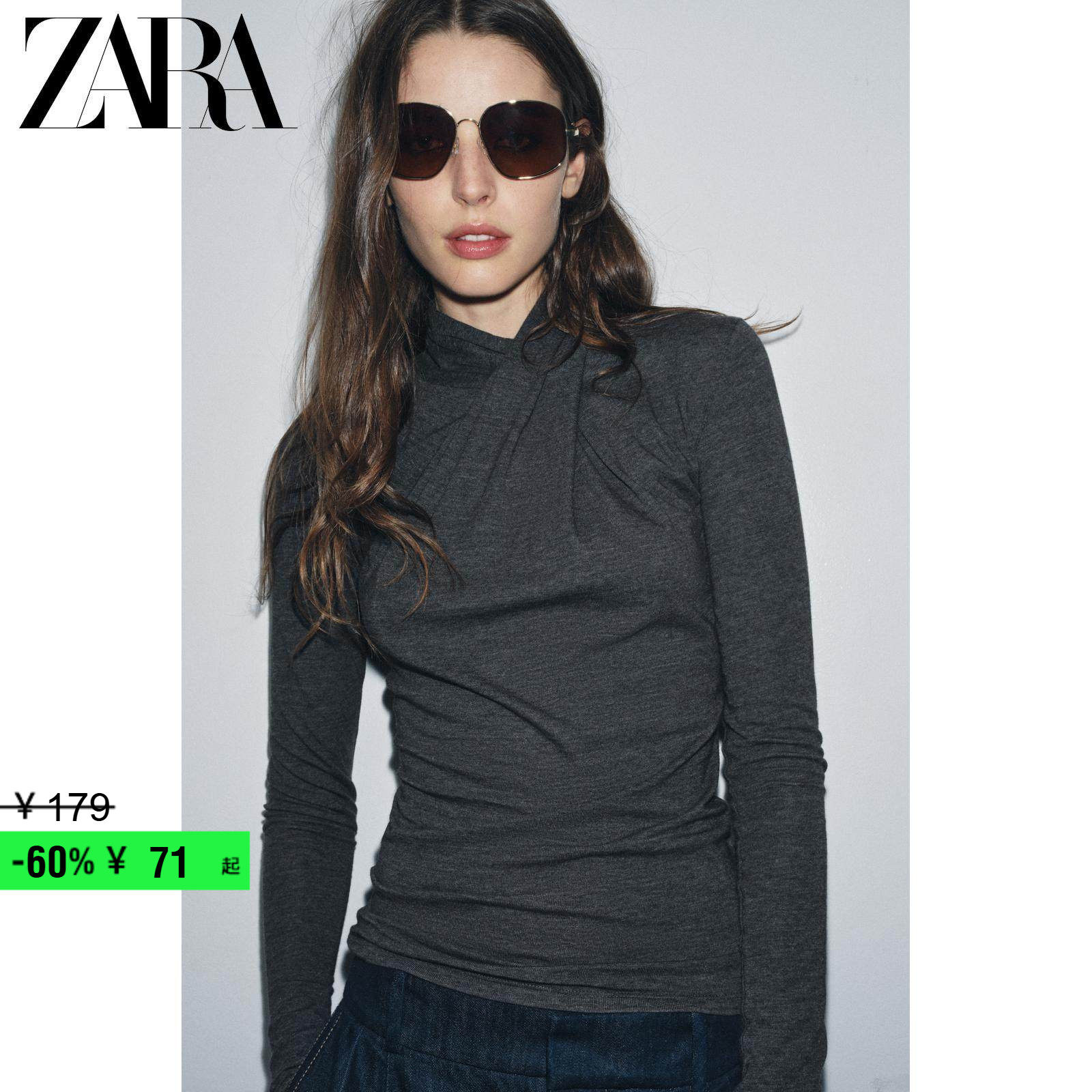 ZARA�ۿۼ� Ůװ ����ǰ����Բ�쳤�� T �� 3431630 816