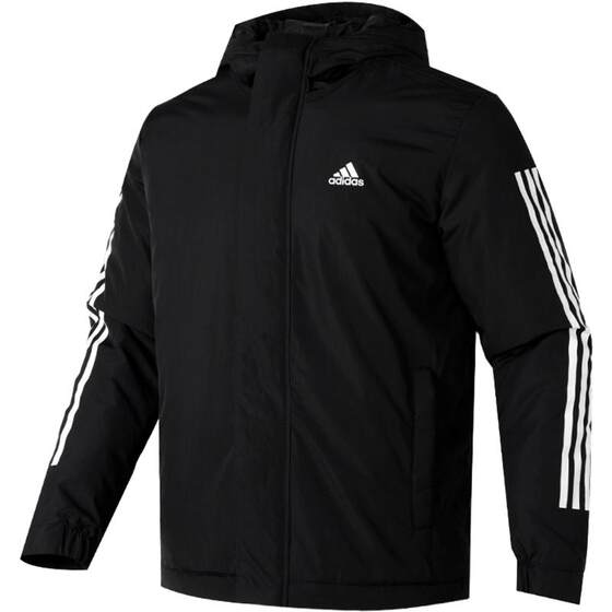 
Adidas Cotton Clothing Men's 2025 Autumn and Winter New Hooded Sportswear Hooded Jacket Warm Down Clothing