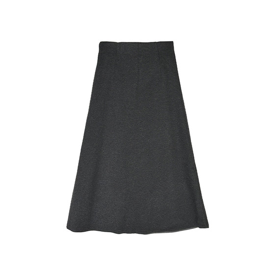 
Smart cloud velvet!~A-line wool solid color skirt for women, new autumn and winter temperament, versatile, slimming, mid-length casual skirt