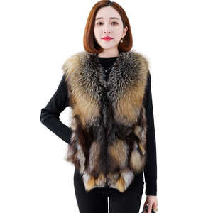
Pure red fox fur vest Jurchen fur vest 2026 winter new luxury elegant imported whole fur jacket coat