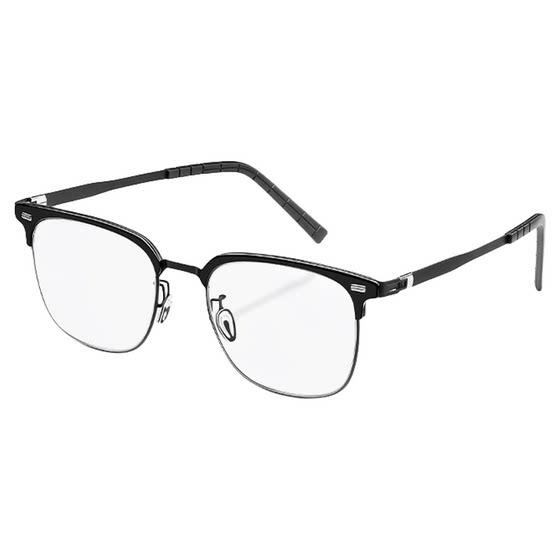 
[Bo Gang Series] LOHO half-frame glasses ultra-light eyebrow frame myopia blue optical frame business can be equipped with Zeiss