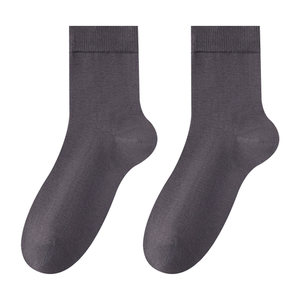 
Anjiren Men's Pure Cotton Socks Men's Summer Thin Mugwort Deodorant 7a Antibacterial and Sweat-Absorbent 2026 New Mid-Tube Socks