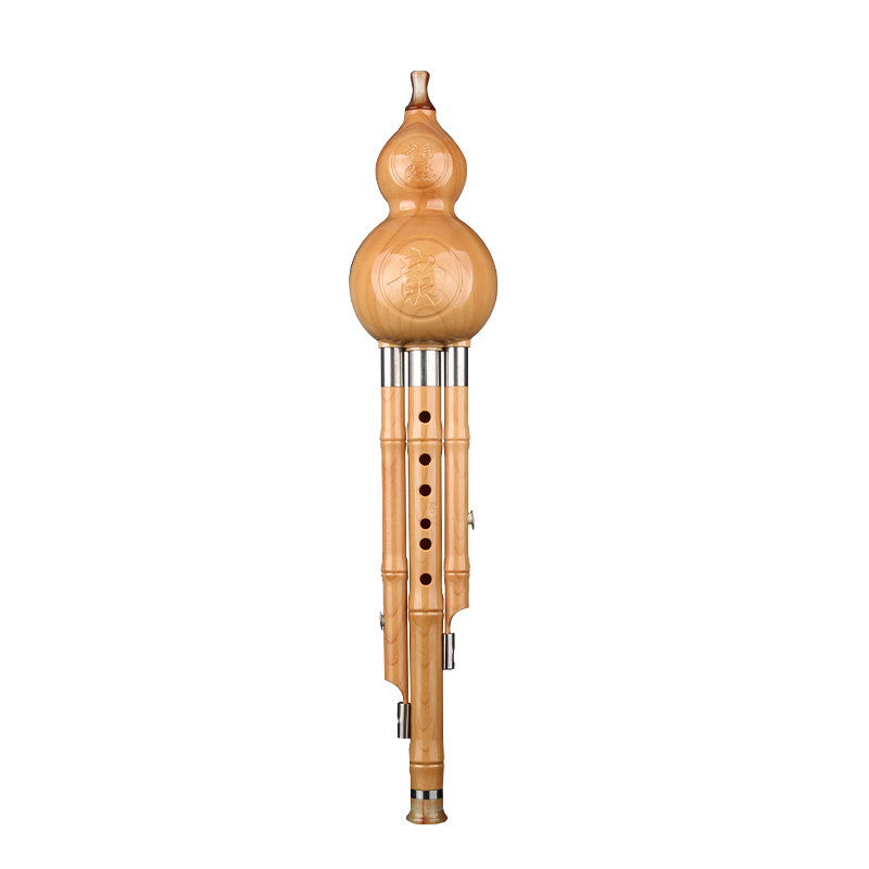 フルシフルート C のキー Hulusi 中国の伝統楽器 ABS クルキュビットひょうたんフルート民族楽器保護ケース付き 伝統的Hulusi フルート  ABS Hulusi 中国クルキュビットひょうたんフルートキー C 軽量持ち運び木 フルシフルート 伝統楽器 Hulusi C チューン樹脂素材 中国結びボックス付き