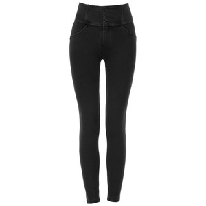 
Zero-limit velvet thickened knitted small-legged pants for women in autumn and winter high-waisted butt-lifting small black pants high-elastic slim slimming pencil pants