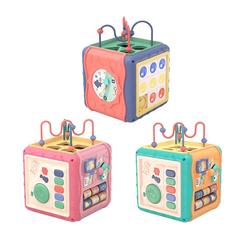 Baby Hand Drum, Children's Pat Music Early Education Puzzle 0 To 1 Year Old, 6 Months And 9 Baby Hexahedral Causal Relationship Toy