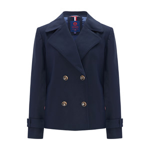 
Navigare Italian sailboat autumn new casual design trench coat for women small person fashionable short jacket