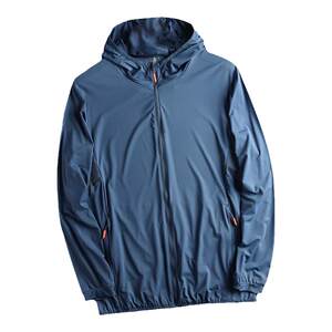 The company's entire order! UPF50+ summer men's thin high bomb -breathable hooded sunscreen skin jacket jacket