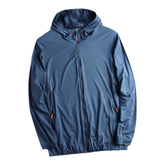 The company's entire order! UPF50+ summer men's thin high bomb -breathable hooded sunscreen skin jacket jacket