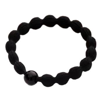 Hair ring headband tie hair rubber band bean bean black high ponytail simple temperament women's high elastic durable headgear