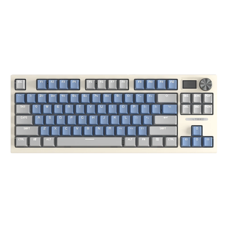 狼途LT84機械鍵盤三模藍牙無線平板臺式電腦競遊戲辦公客製化靜音-Taobao