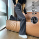 Velvet narrow wide-leg pants for women in autumn and winter high-waisted loose casual pants for small people spring banana straight sports pants