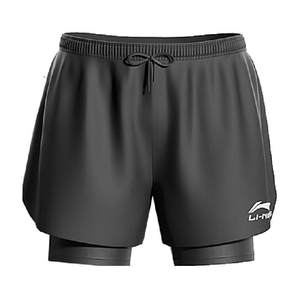 Li Ning swim trunks men's long 5-centp pants for adults' new swimming trunks soaked in hot spring double-layer anti-embarrassing beach pants to make you look thin