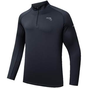 
ANTA Zero Pressure T丨Running Plush Knitted Long Sleeve Tops Autumn and Winter Men's Business Commuting Quick-Drying Half-Zip T-Shirt