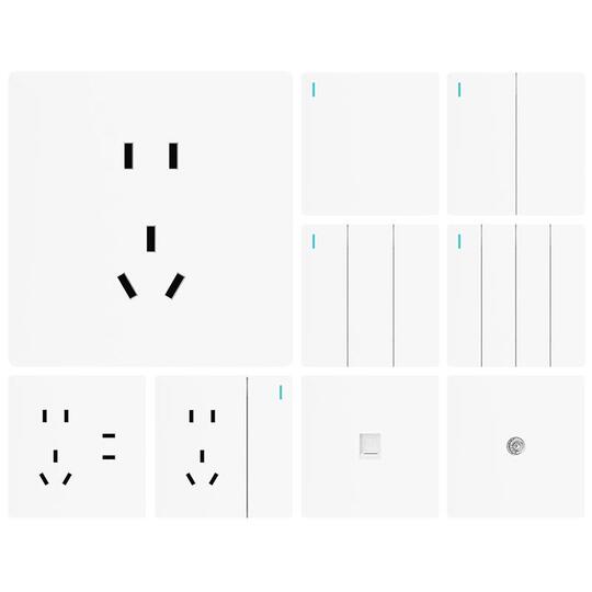 Pntu 86 Type White 16A USB Multi-Hole Switch Socket Panel