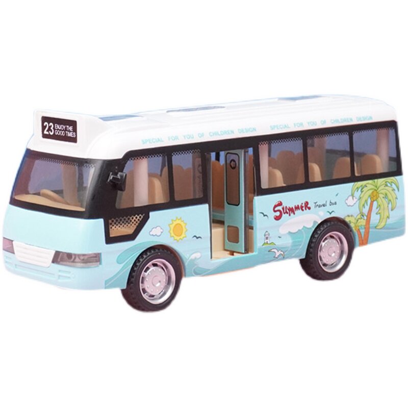 Jouet Bus École à Inertie - Ouverture Des Portes, Voiture Pour Enfants 13cm