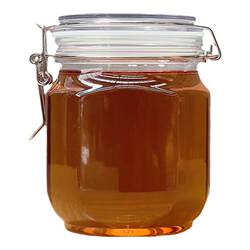 Honey bottle food grade plastic transparent sealed jar