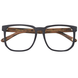 Handmade wood grain big frame glasses frame black frame wide face square wooden glasses frame showing thin face myopia eyes men and women