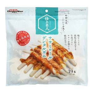 Dog Man Dog Tooth Grinding Stick Small Dog Snacks Tooth Cleansing Gum Mingshi Chicken Breast Raw Cowhide Roll 39 Rods/240g